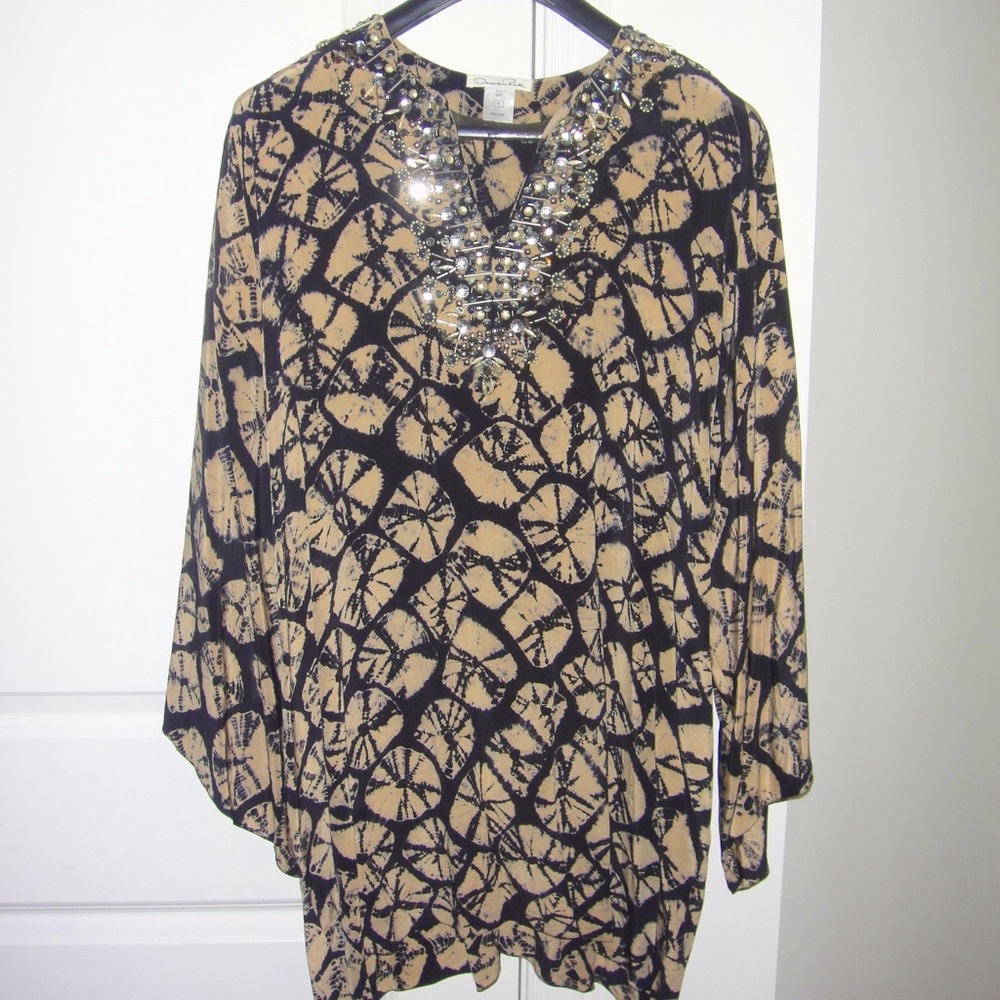 Oscar De La Renta Resort Couture Tan Dress