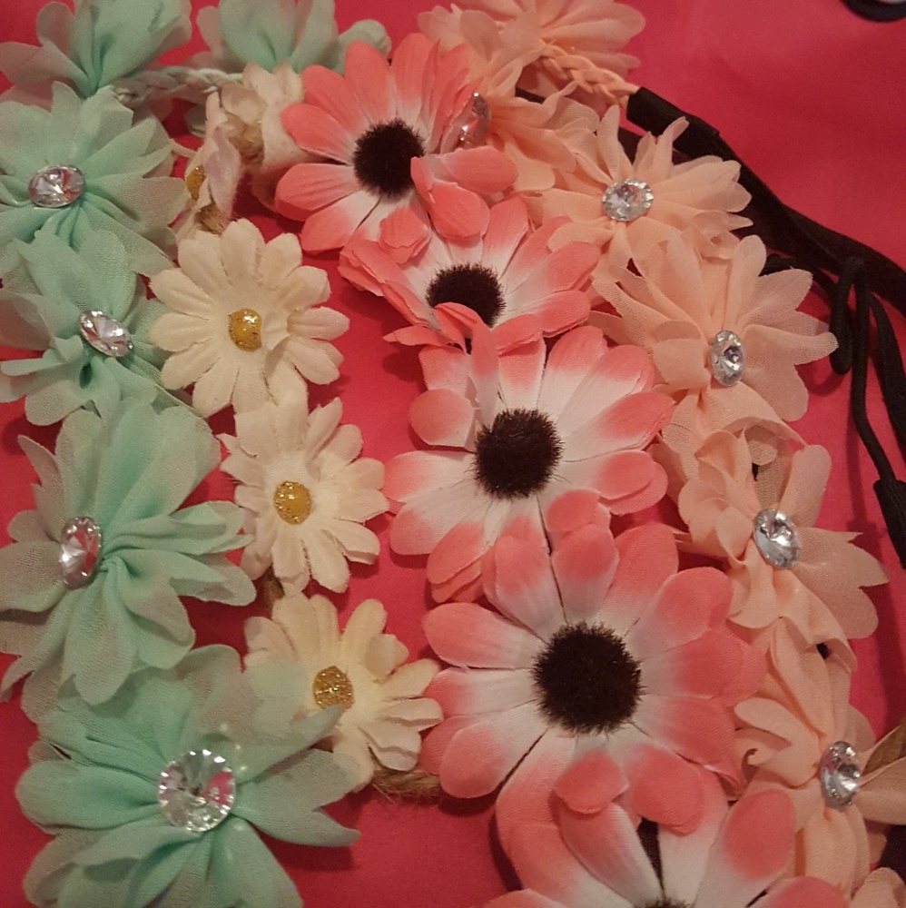 Flower head bands