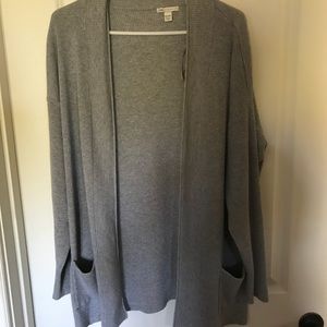 Gray cardigan