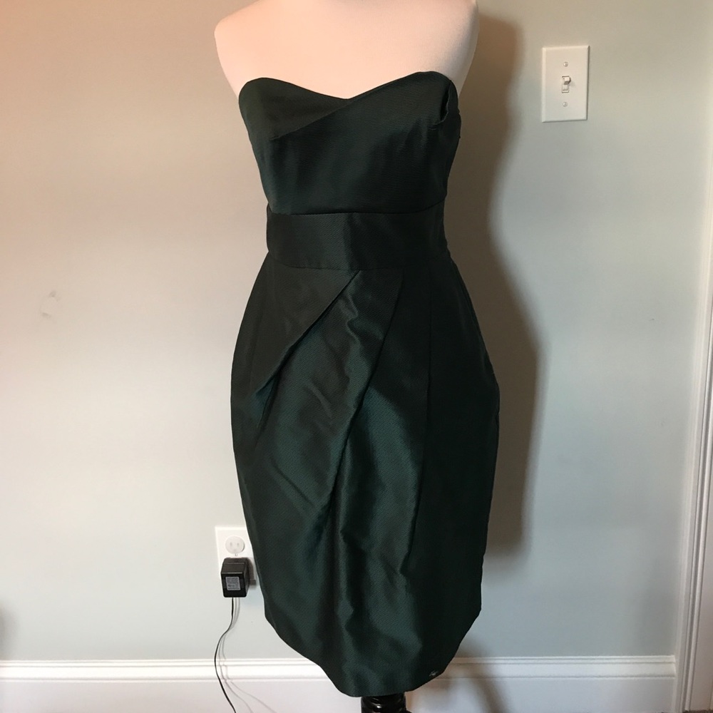 Dark Green Strapless Coast Dress