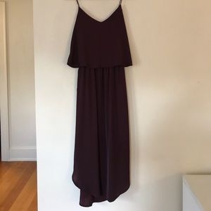 H&M burgundy dress