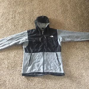 Black/grey North face jacket