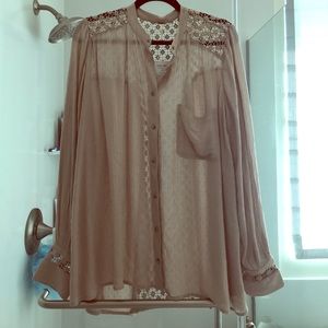 Free People long sleeve blouse.
