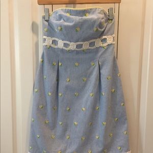 Lilly Pulitzer Peaches Strapless Dress