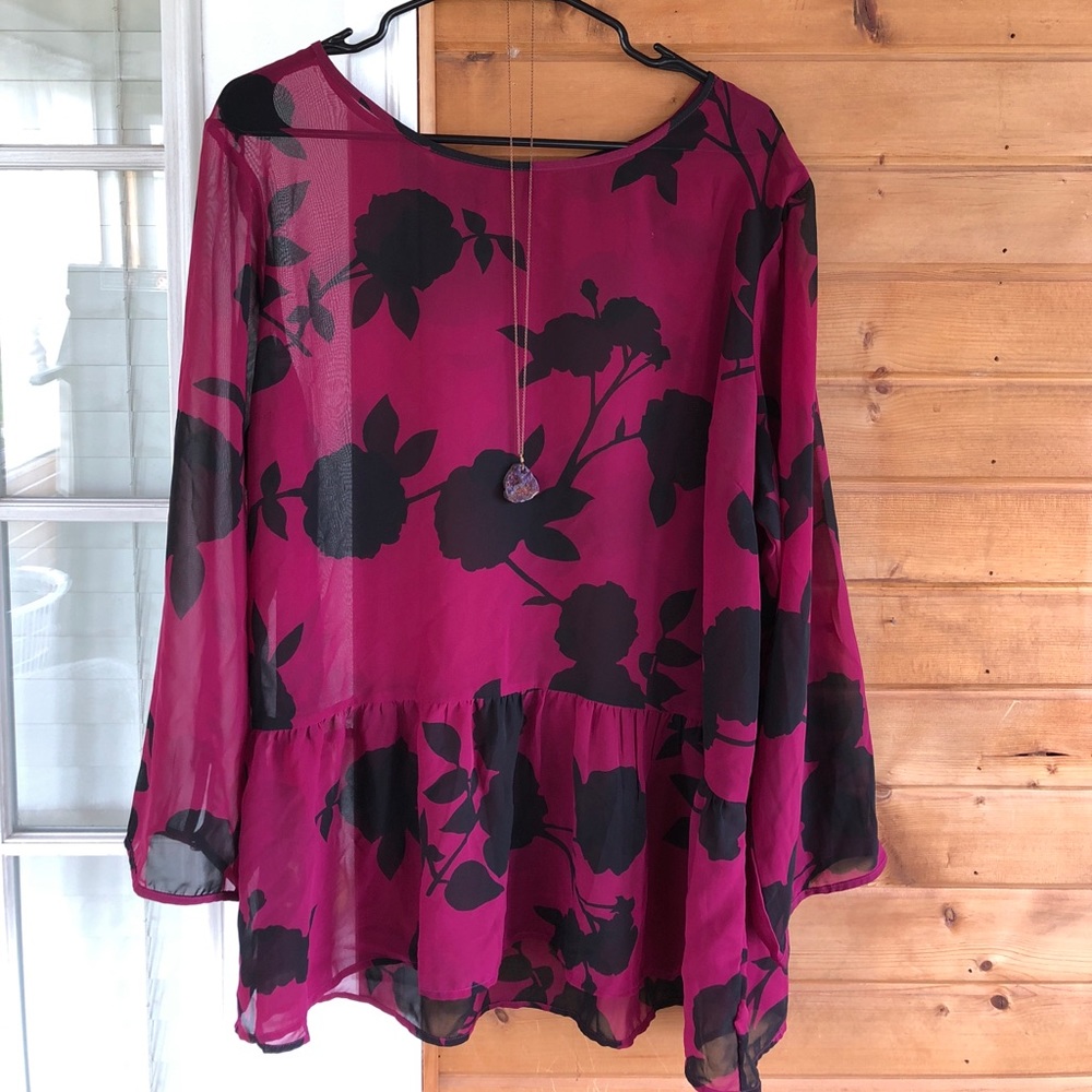 Beautiful plus size peplum top