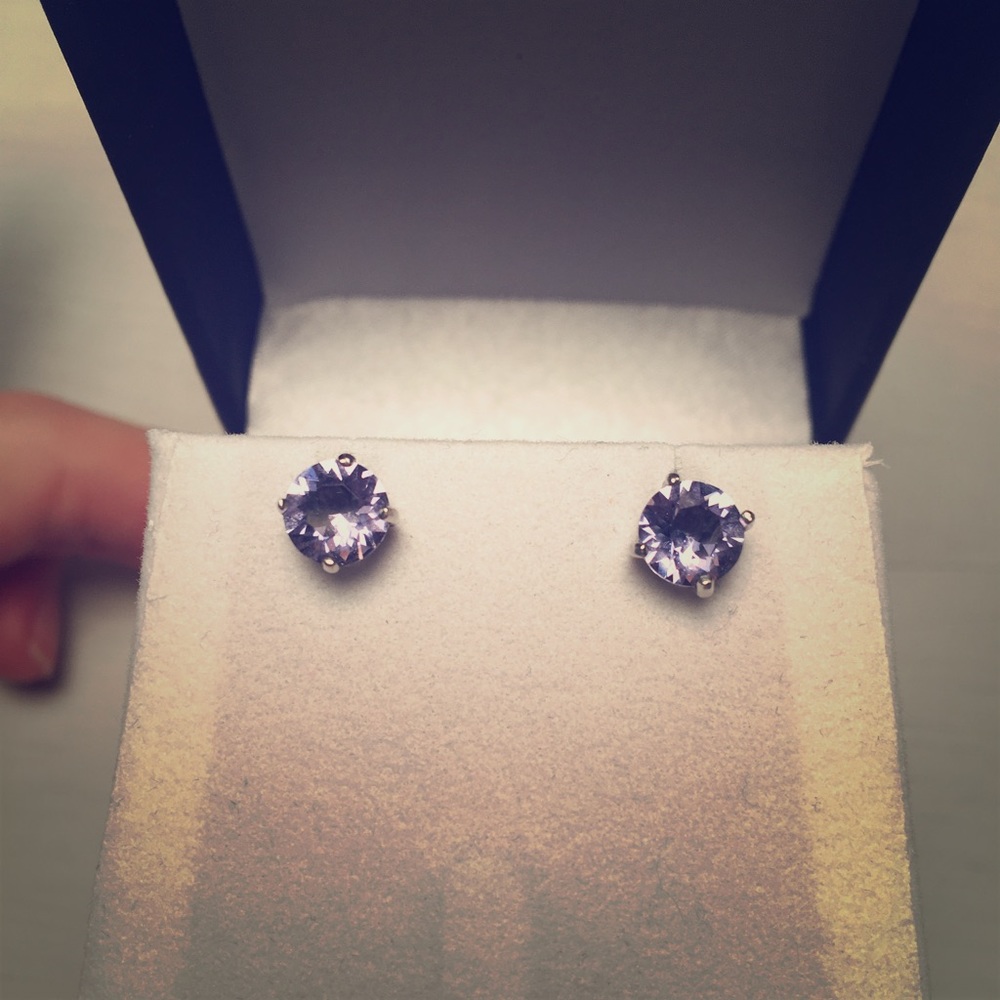 Periwinkle Swarovski Crystal Earrings