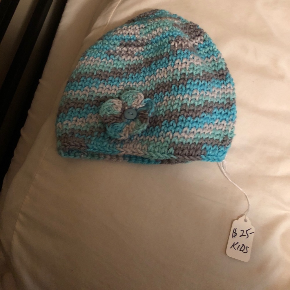 Handmade Flower beanie hat