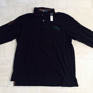 Slim Fit Long-Sleeve Polo