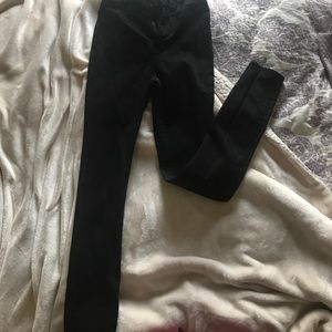 Abercrombie kids black super skinny jeans!