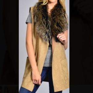 Faux fur vest