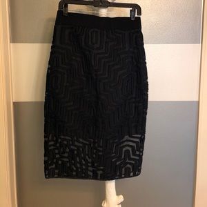 Milly Black Skirt