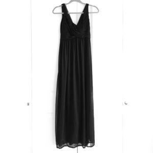 Black David’s Bridal bridesmaid dress