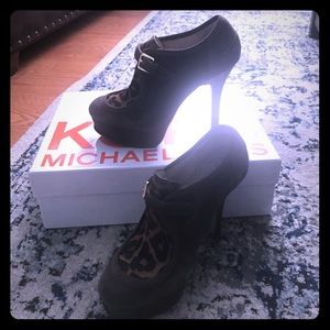 Michael Kors Irving Haircalf/suede shoes SZ 7.5