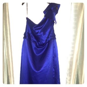 Royal blue gown