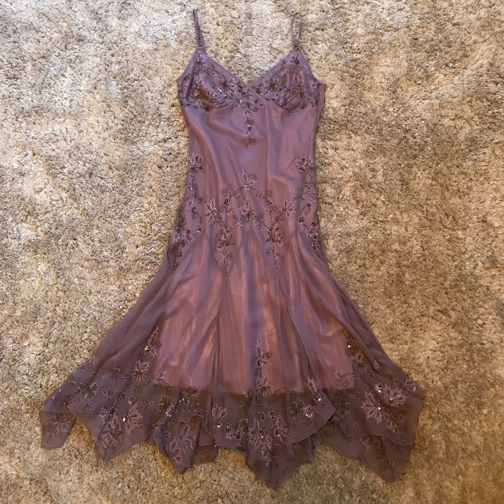 Adrianna Papell beaded cocktail dress