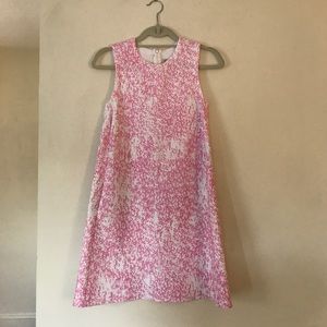 Zara Knit pink and white dress