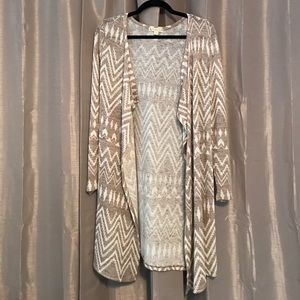 Tribal Pattern Duster/Sweater