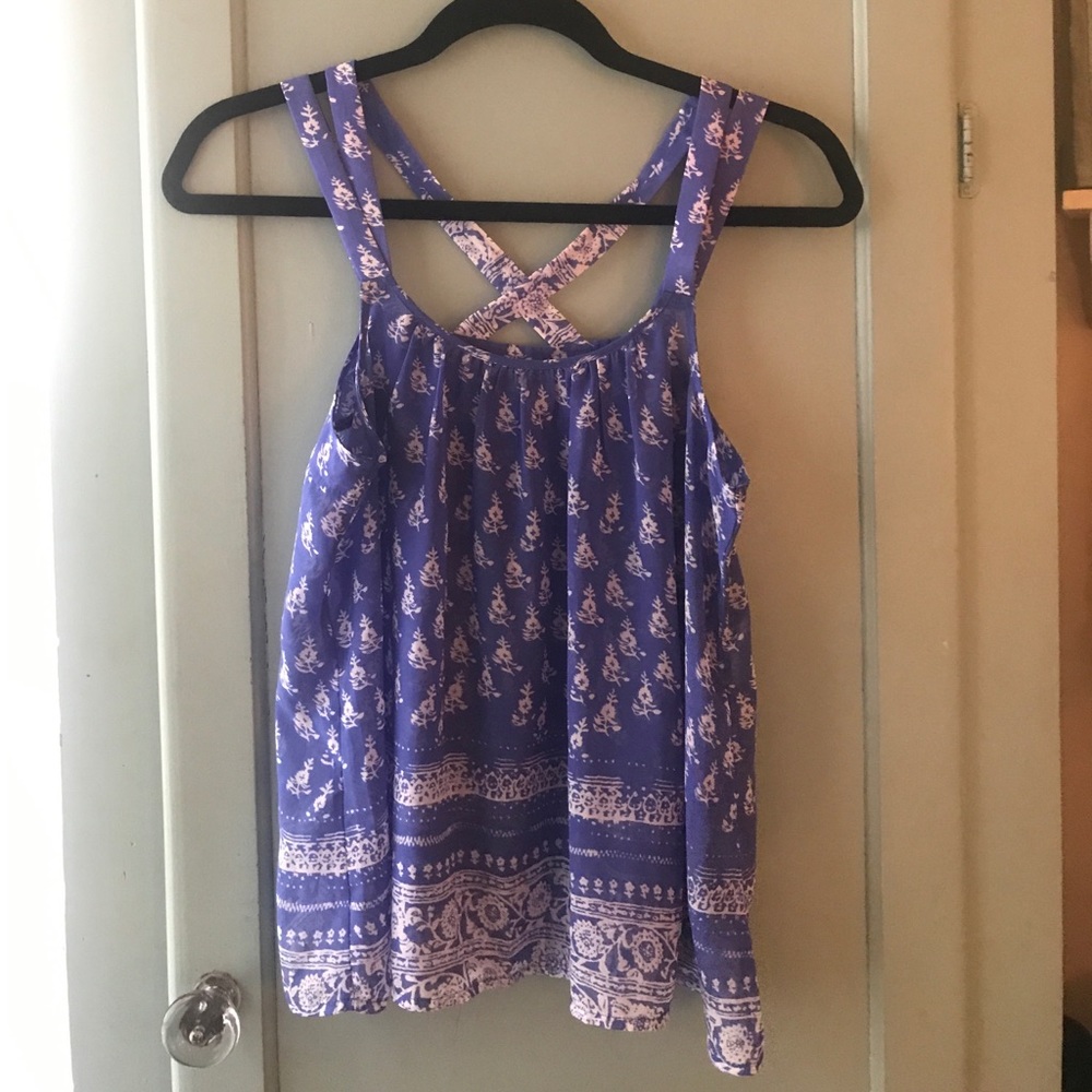Periwinkle tank from Express