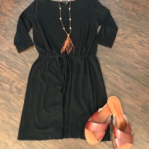 Basic black tee-shirt dress
