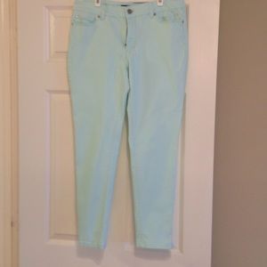 Mint green skimmer jean Mint green skimmer jean