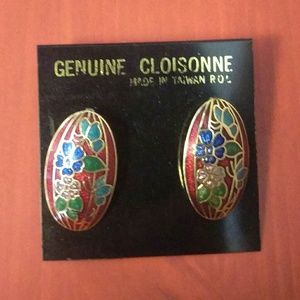 True vintage earrings- cloisonne butterflies True vintage earrings- cloisonne butterflies