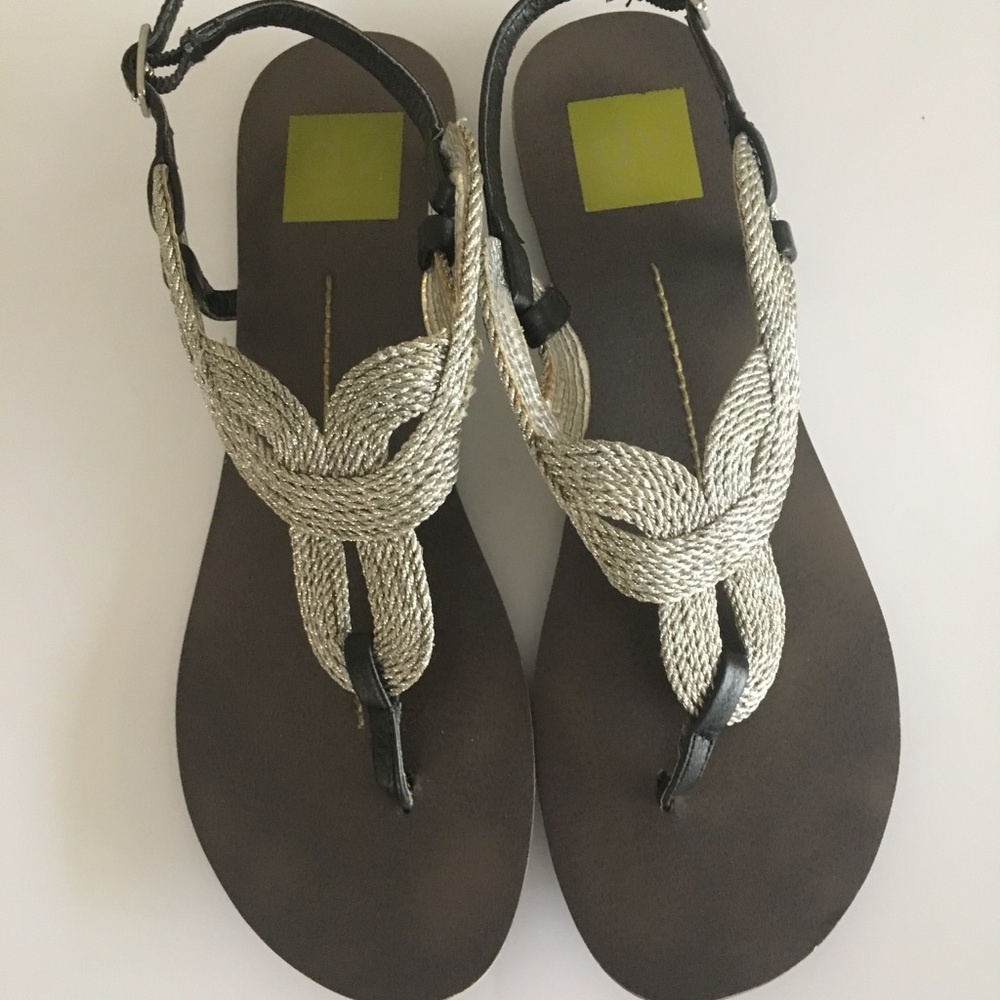 Dolce Vita silver rope sandals