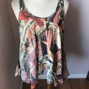 AllSaints Silk Zoraida Racer Vest Birds Tank Top 8 AllSaints Silk Zoraida Racer Vest Birds Tank Top 8