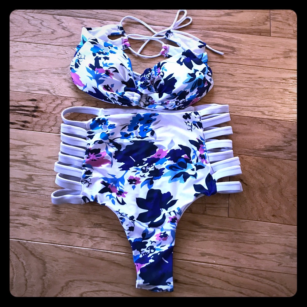 High Waisted CHEEKY swim suit!