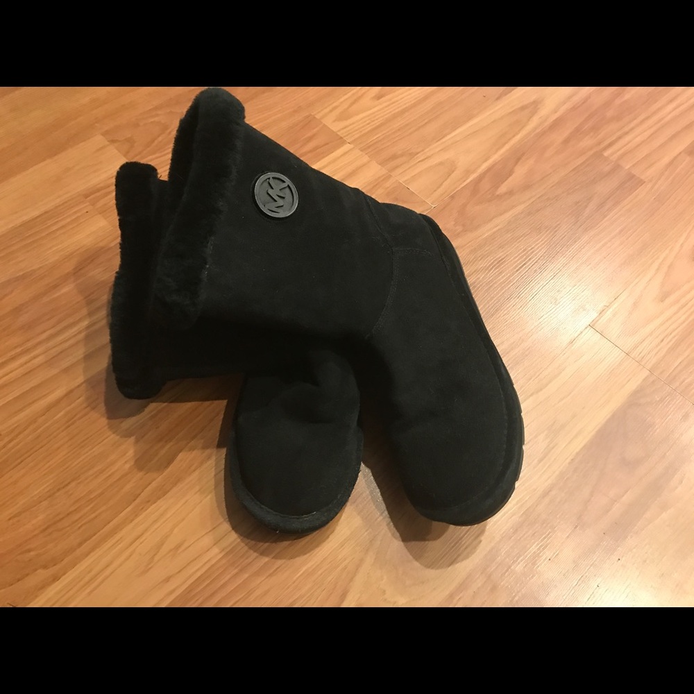 Michael Kors Sandy Women US 8 Black Winter Boot