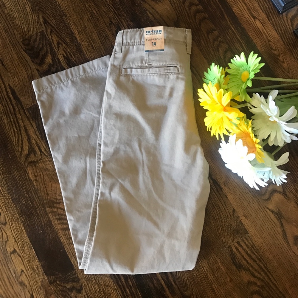 NWT Urban Pipeline Boys Khaki Pants, Sz 14
