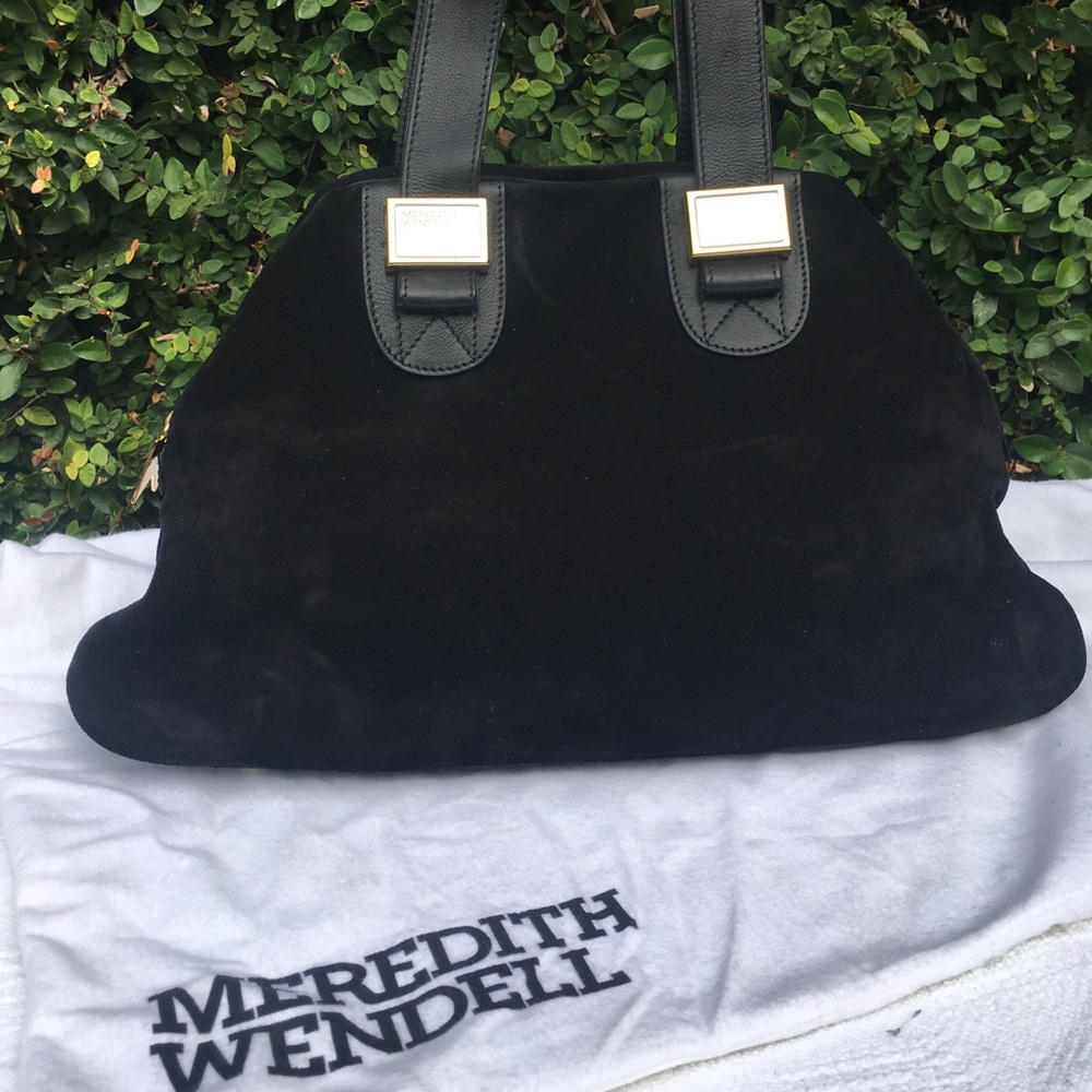 Black Suede shoulder bag