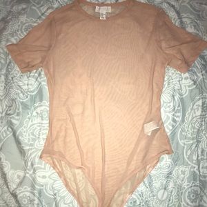 Short sleeve mesh bodysuit
