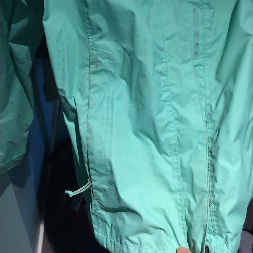 Mint green/blue/ teal north face rain jacket - Picture 4 of 6