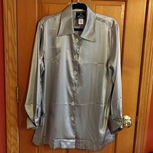 Vintage silky polyester oversized blouse Vintage silky polyester oversized blouse