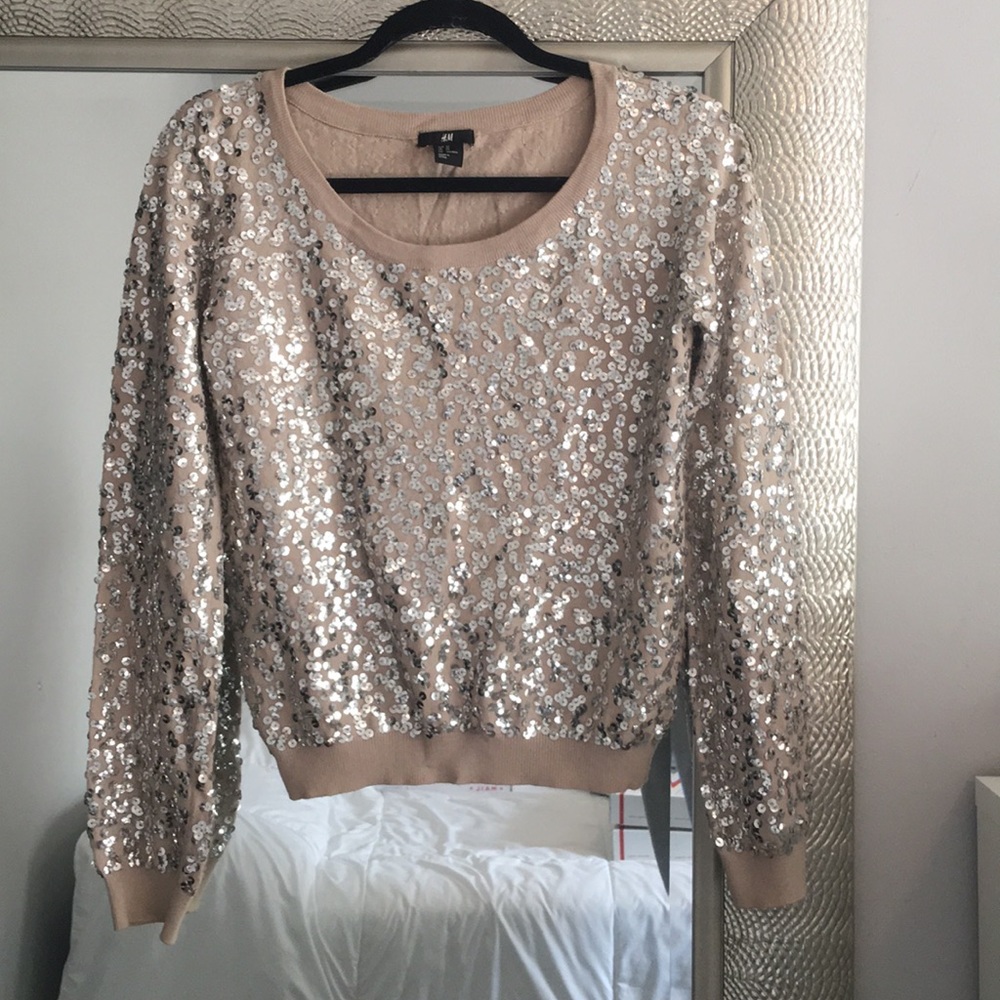 H&M Sequin Sweater
