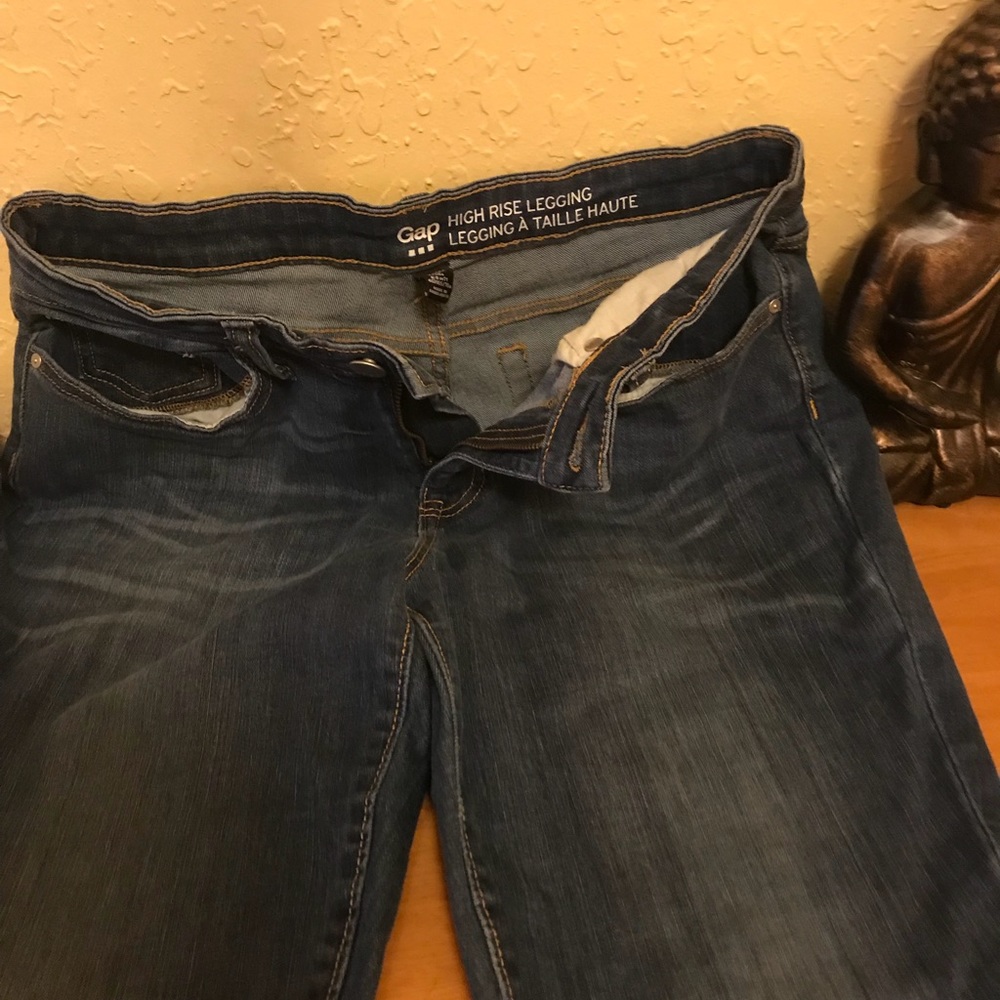 GAP high rise blue  leggings