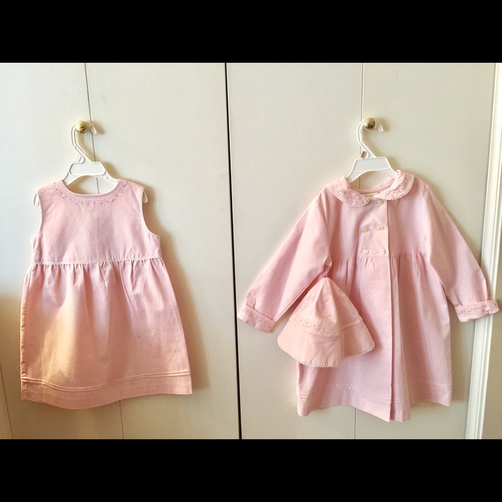 Pink Linen dress set