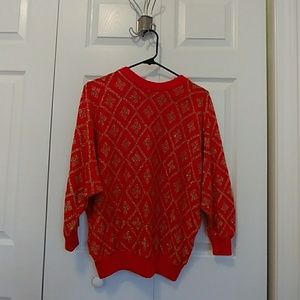 Festive Red Sweater