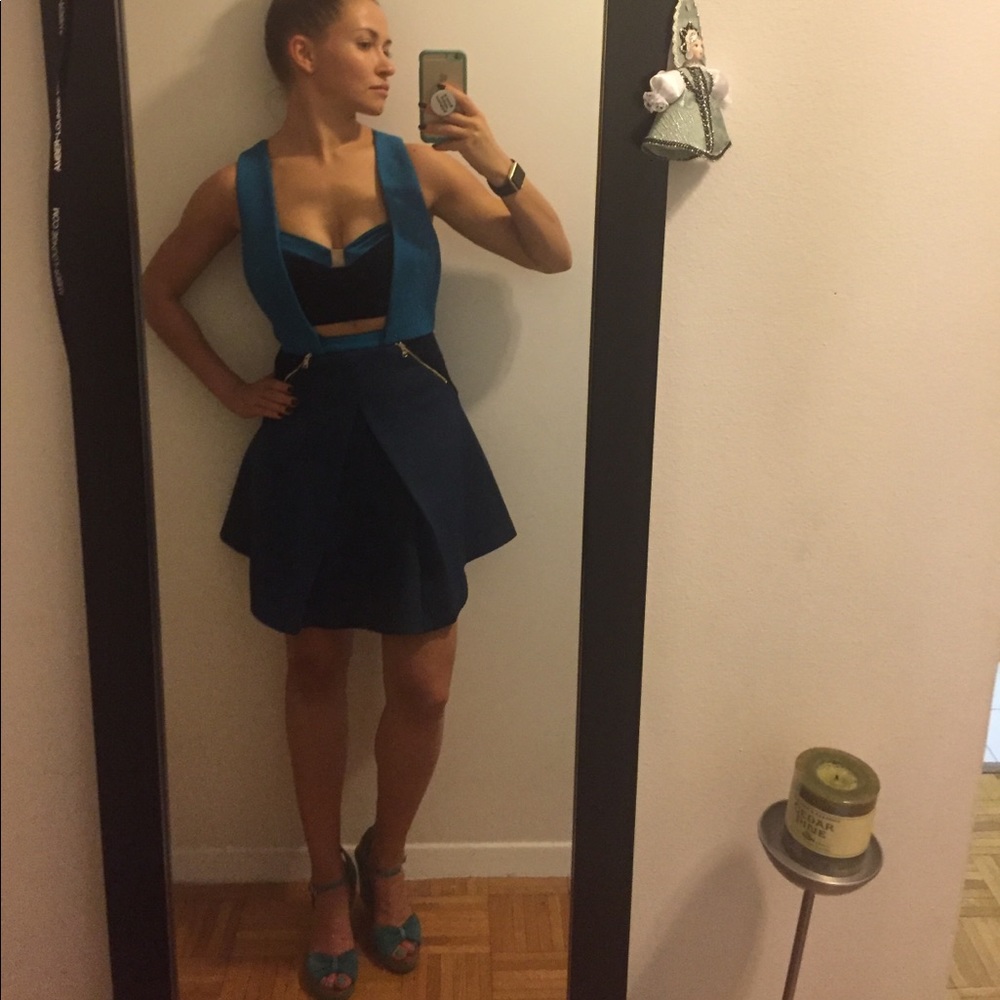 Cutout velvet dress