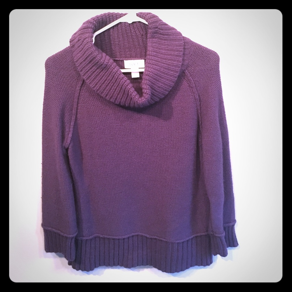 Purple knot sweater