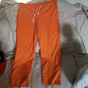 Orange scrub bottoms