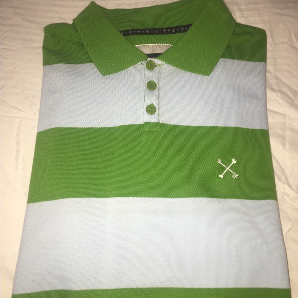 In4mation Polo- Green & Baby Blue cotton polo