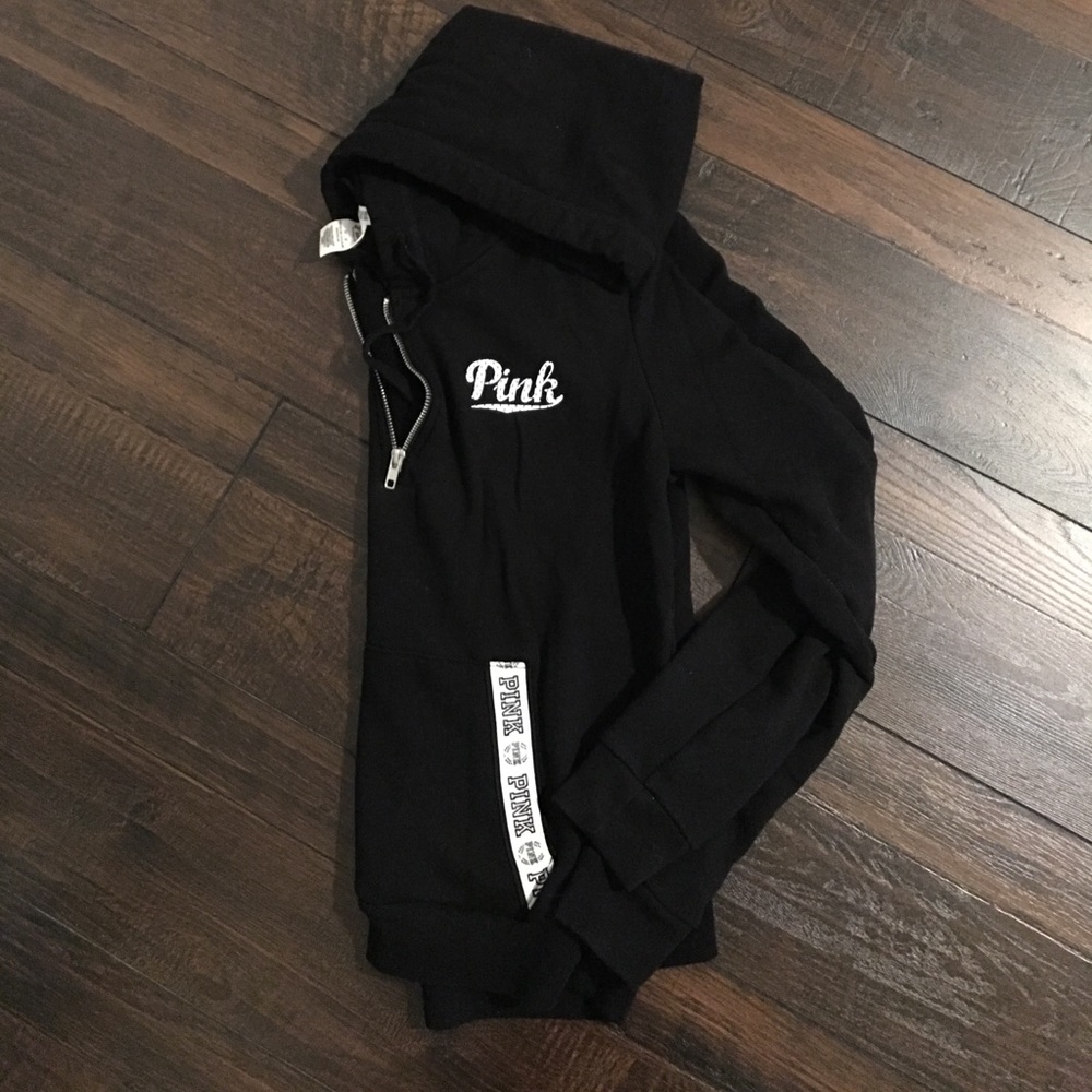 Victoria's Secret Black Hoodie Sz M