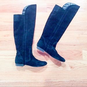 Barneys New York Suede Slouchy Knee Boots Size: 38
