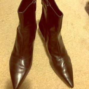 Pointed toe booties