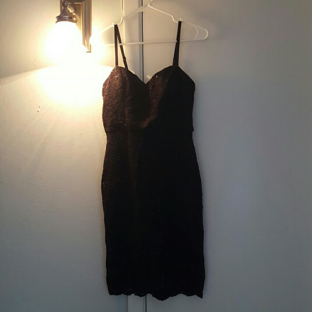 Little black sequin dress