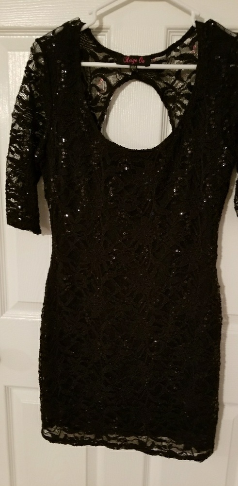 Black sparkle mini
