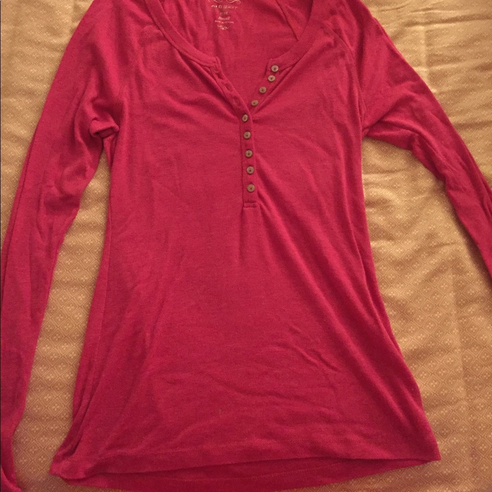 Old Navy pink long sleeve shirt