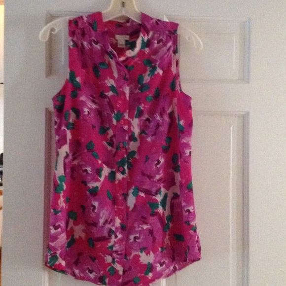 J. Crew Tops - j Crew Floral Print Sleeveless Blouse Size 2 J. Crew Tops - j Crew Floral Print Sleeveless Blouse Size 2
