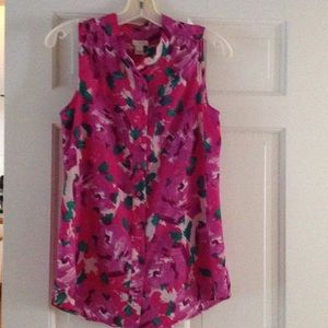 J. Crew Tops - j Crew Floral Print Sleeveless Blouse Size 2 J. Crew Tops - j Crew Floral Print Sleeveless Blouse Size 2